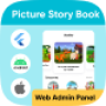Picture Story Books for Kids with Firebase Backend + Web Admin Panel Full App ready to publish