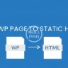 Export WP Page to Static HTML / CSS Pro